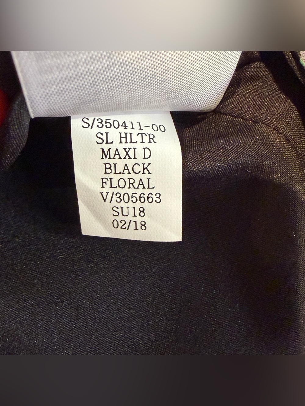 GAP Women’s Sleeveless V-neck Floral Print Black Base Maxi Dress Size 12 - Picture 7 of 10